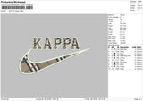 Swoosh Kappa Embroidery File 4 size