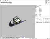 Swoosh 05 Anime Embroidery File 4 size
