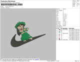 Swoosh Alloha Embroidery File 4 size