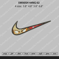 Swoosh Aang 02 Embroidery File 4 size