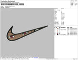 Swoosh Anime 005 Embroidery File 4 size