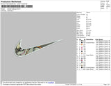 Swoosh Bakugou Embroidery File 4 size