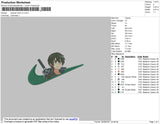 Swoosh Kirito V2 Embroidery File 4 size