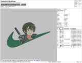 Swoosh Kirito V2 Embroidery File 4 size