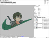 Swoosh Kirito V2 Embroidery File 4 size