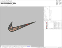 Swoosh Madara Embroidery File 4 size