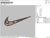 Swoosh Madara Embroidery File 4 size