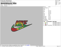 Swoosh Oromo Embroidery File 4 size