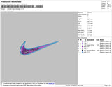 Swoosh Tokyo Revngers Embroidery File 4 size