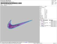 Swoosh Tokyo Revngers Embroidery File 4 size