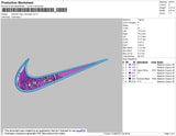 Swoosh Tokyo Revngers Embroidery File 4 size