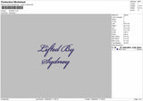 Sydney Text Embroidery File 4 size