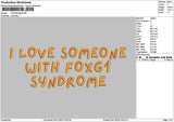 Syndrometext 02 Embroidery File 6 sizes