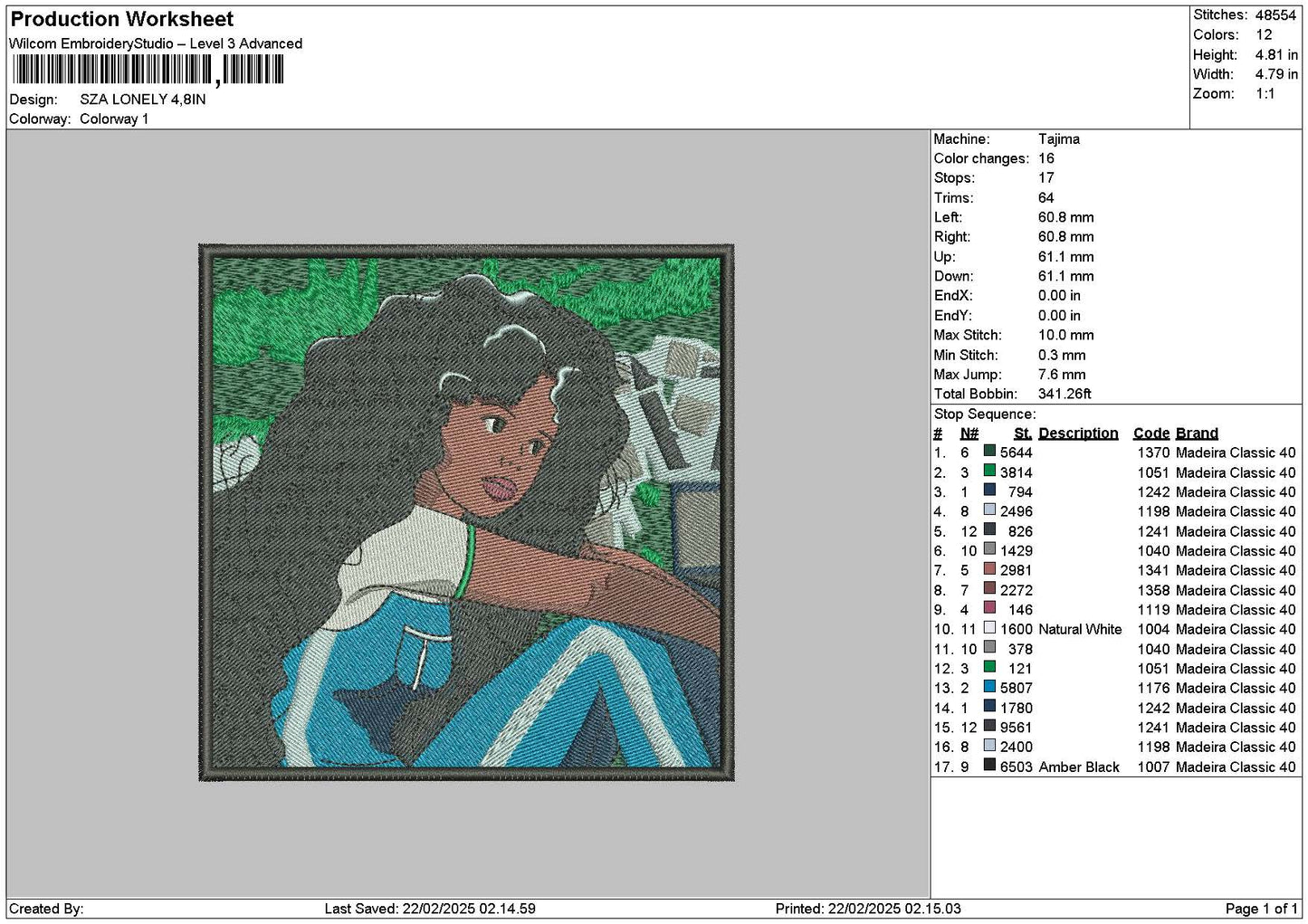 Szasquare 01 Embroidery File 6 sizes