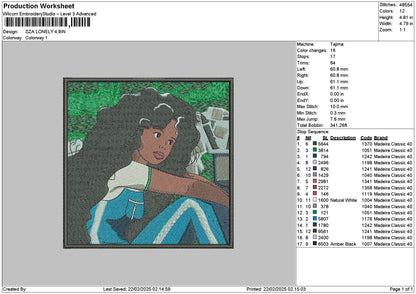 Szasquare 01 Embroidery File 6 sizes
