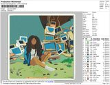 SZA Photo Embroidery File 4 size