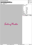 Separate Texts Embroidery File 2 sizes