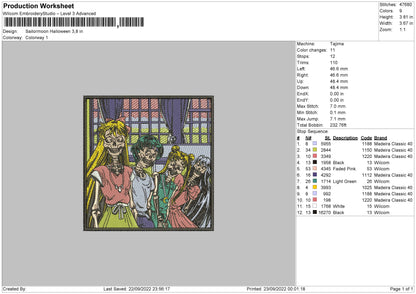 Silormoon Halloween Embroidery File 6 sizes