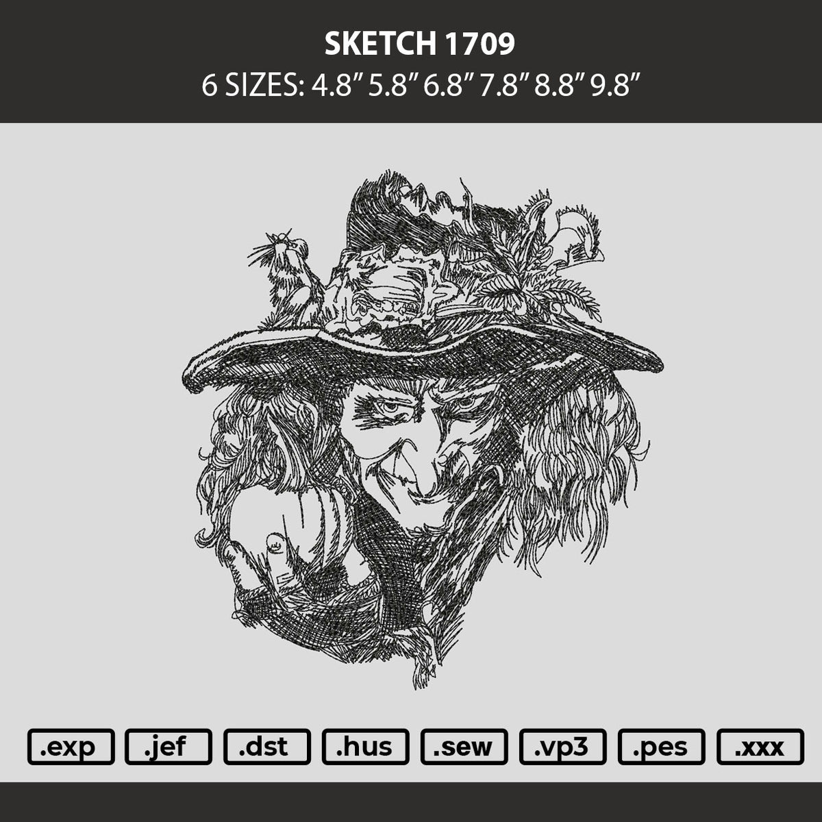 Photoembro 1709 Embroidery Machine Design File 6 sizes