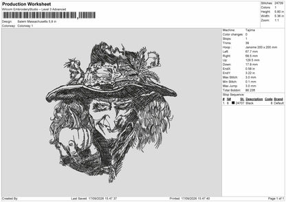 Photoembro 1709 Embroidery Machine Design File 6 sizes