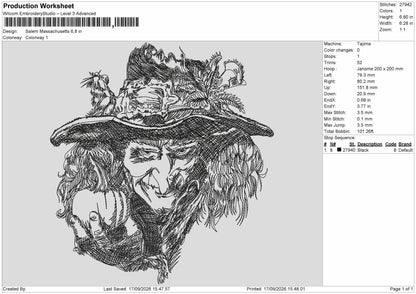 Photoembro 1709 Embroidery Machine Design File 6 sizes
