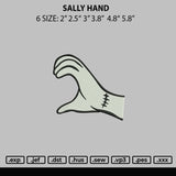 Sally Hand Embroidery File 6 sizes