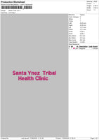 Santatext 1708 Embroidery File 6 sizes