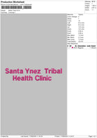 Santatext 1708 Embroidery File 6 sizes