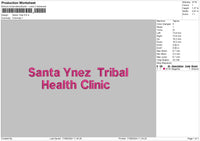 Santatext 1708 Embroidery File 6 sizes