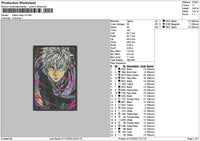 Gojo0112 Rectangle Embroidery File 6 sizes