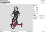 Saw Billy Embroidery File 6 sizes
