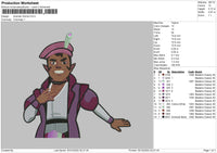 Scanlan Anime Embroidery file 6 sizes