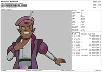 Scanlan Anime Embroidery file 6 sizes