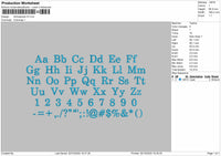 Schoolbook Fonts Embroidery Files 2 sizes
