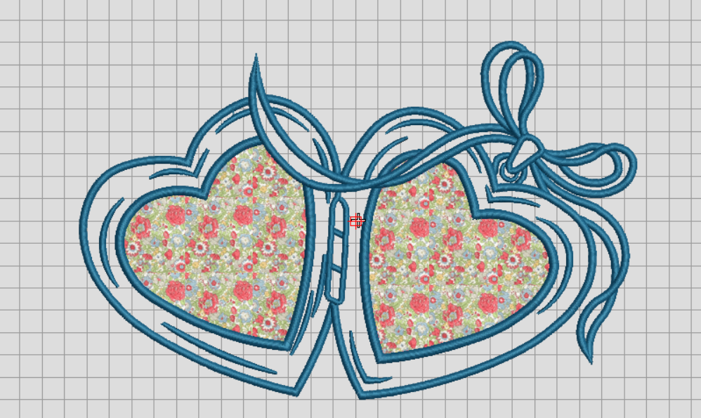 Locket Applique Embroidery File 6 sizes