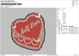 Selflove Heart Embroidery File 6 sizes