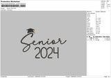 Senior24 02 Embroidery File 6 sizes