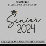 Senior24 02 Embroidery File 6 sizes