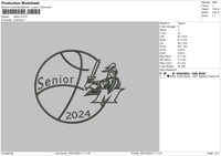 Senior 24 Embroidery File 6 sizes