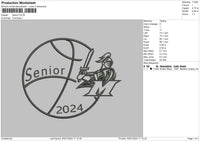 Senior 24 Embroidery File 6 sizes