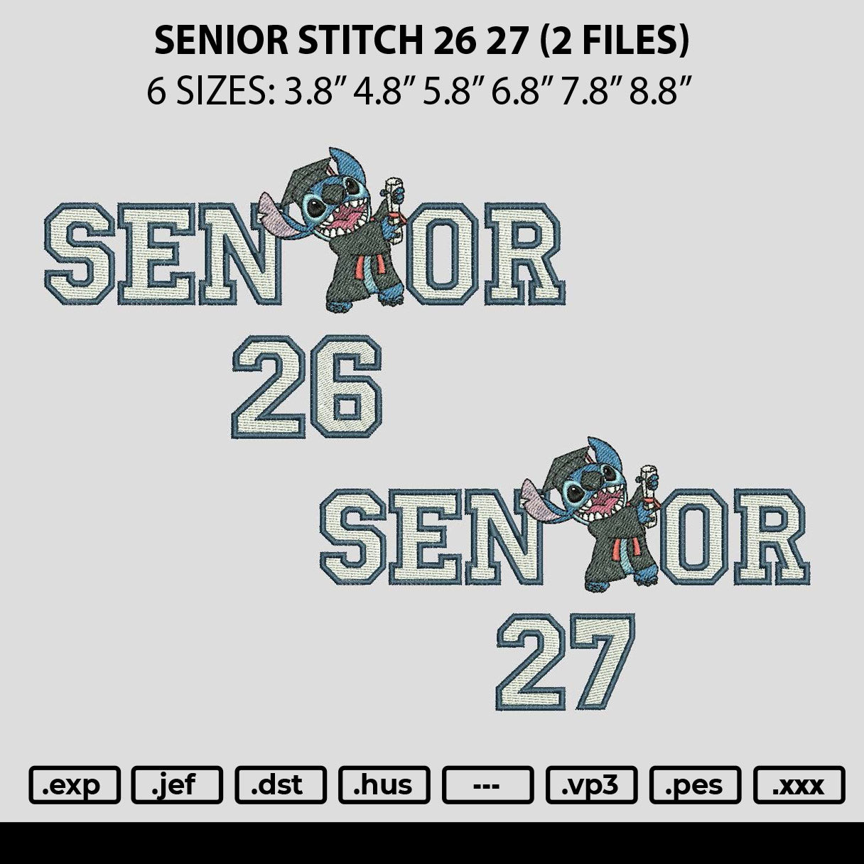 Senior Stitch 26 27 Embroidery 2 Files