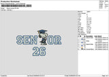 Senior Snoopy 26 27 Embroidery 2 Files