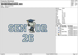 Senior Snoopy 26 27 Embroidery 2 Files