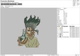 Senku Embroidery File 6 sizes