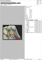 Sesshomaru Embroidery File 5 sizes
