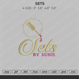 Sets Embroidery File 4 size