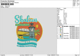 Shalomtext Embroidery File 6 sizes