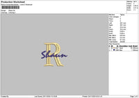 Shauntext Embroidery File 6 sizes