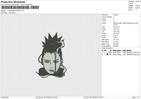 Shikamaru Nara Embroidery File 5 sizes