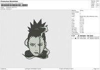 Shikamaru Nara Embroidery File 5 sizes